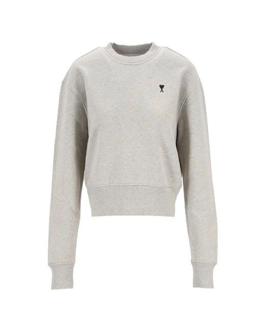 AMI White Ami De Coeur Sweatshirt