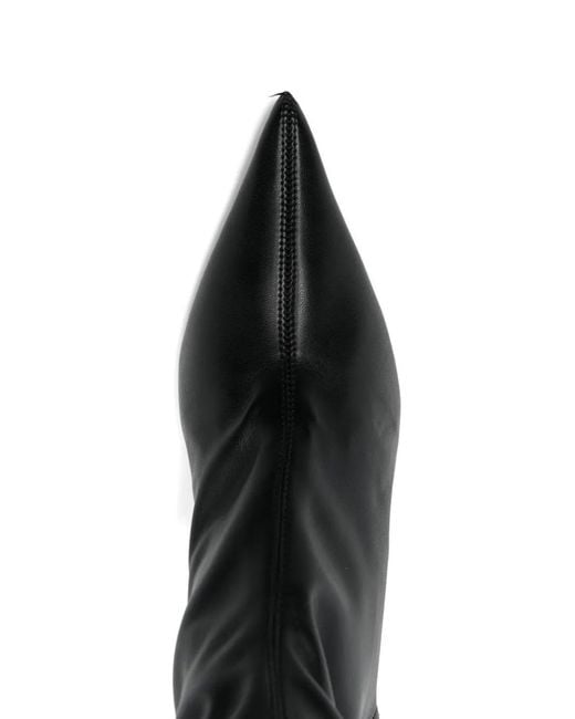 Castagna Black Pointed-Toe Boots