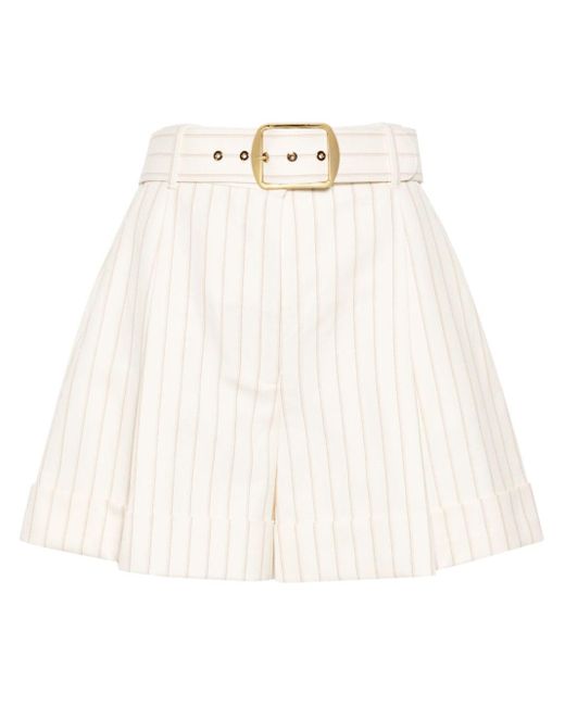 Zimmermann White Short Shorts