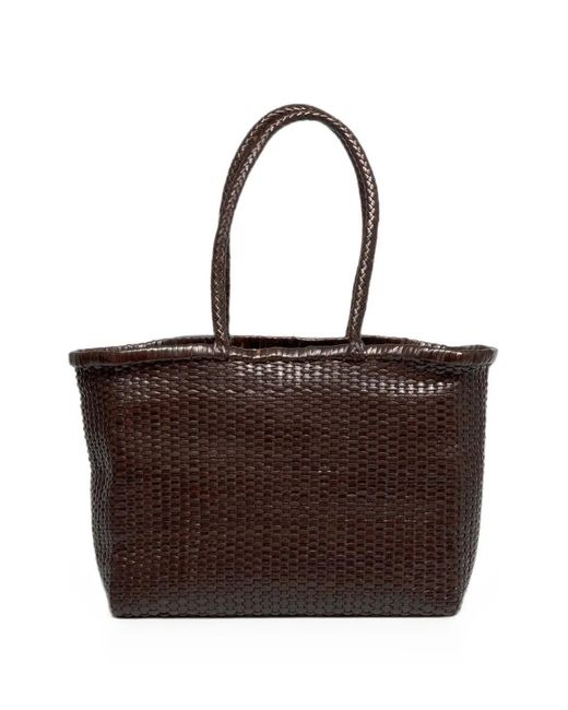 Dragon Diffusion Brown B Weave Big Shoulder Bag