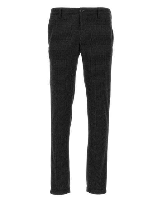 Pantalones con motivo estampado Incotex de hombre de color Black