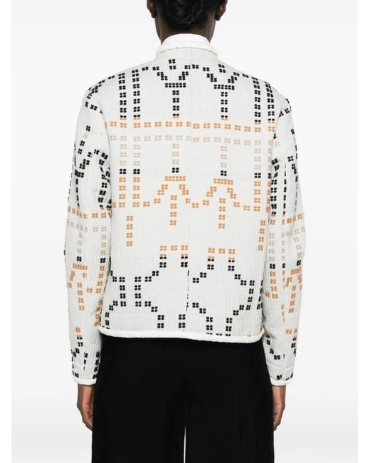 Forte_forte White Samarcanda Jacquard Jacket