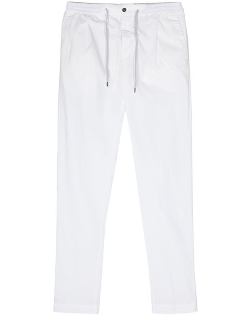 Pantalon chino à coupe fuselée PT Torino pour homme en coloris White