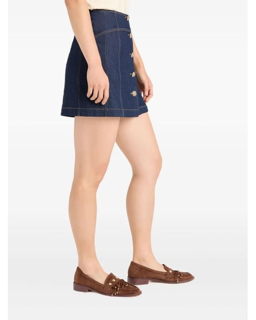 Cinq À Sept Blue Claudia Denim Skirt