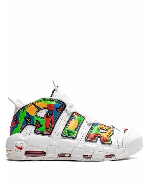 Baskets Air More Uptempo Cuir Nike pour homme en coloris Blanc Lyst