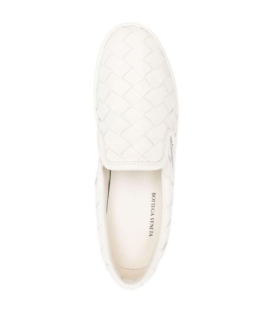 Bottega Veneta Slip-On-Sneakers mit Webmuster in White für Herren