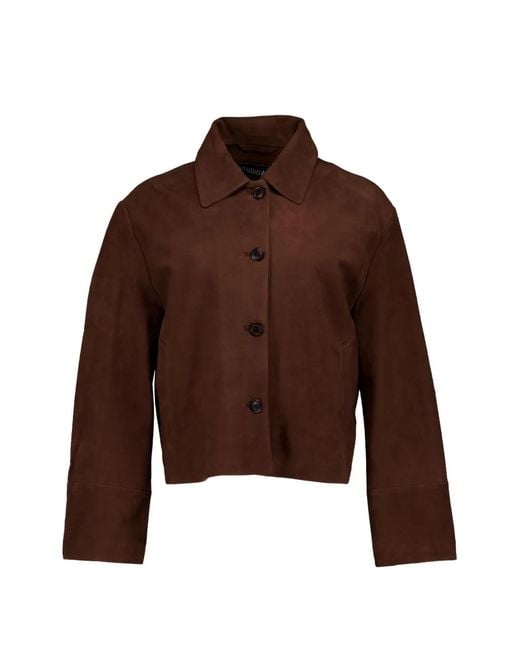STUDIO AR Brown Button-Up Jacket