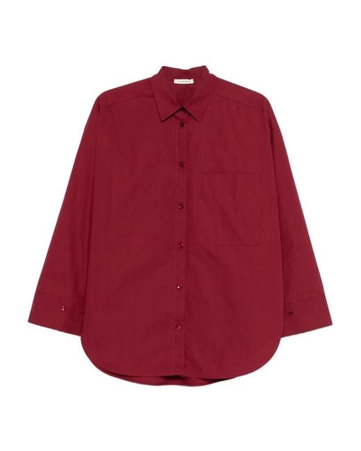By Malene Birger Red Chemise À Poche Poitrine