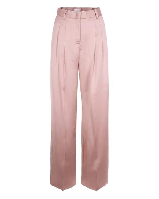 ANDAMANE Pink Pleated Trousers