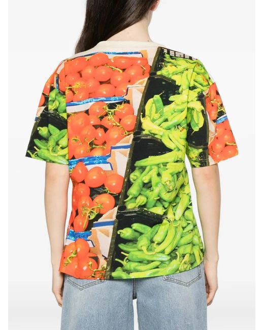 The Artistylist White Graphic-Print T-Shirt