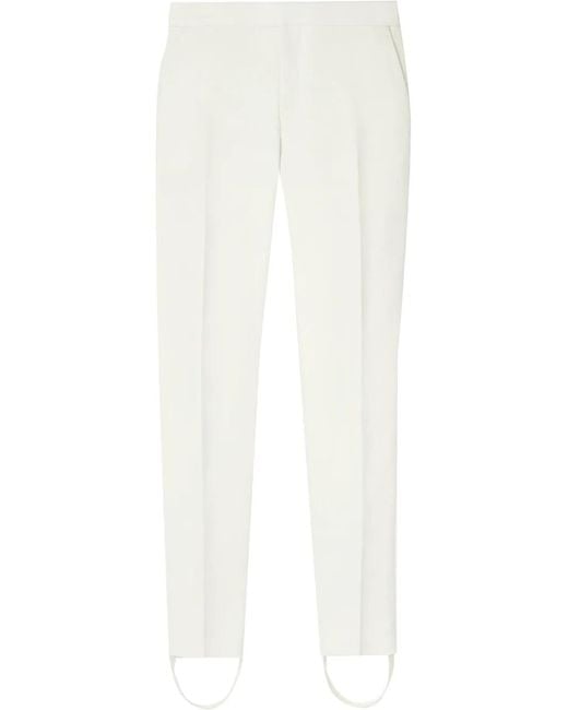 Wardrobe NYC White Low-Rise Straight-Leg Trousers