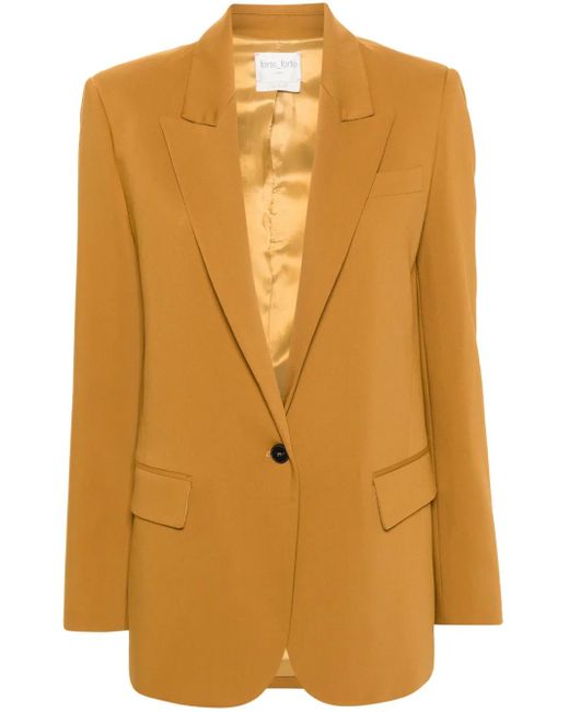 Forte Forte Yellow Blazer Mit Fallendem Revers