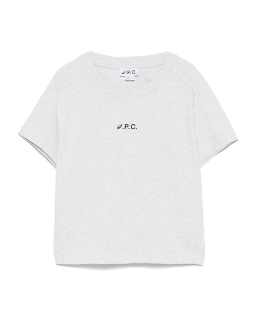 A.P.C. White X Asic Cloud T-Shirt
