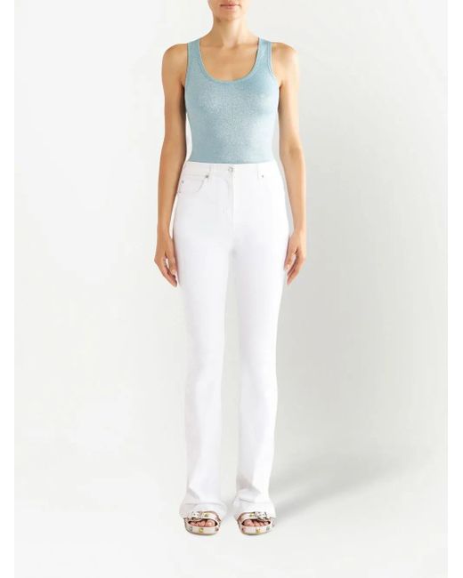 Etro White Flare Jeans