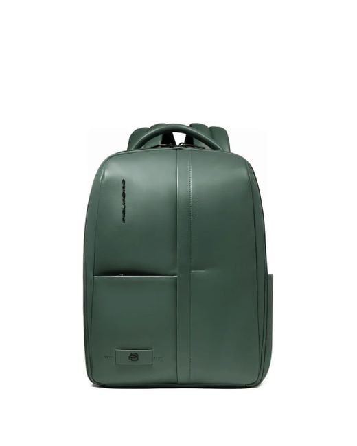 Sac À Dos En Cuir À Fermeture Zippée Piquadro en coloris Green