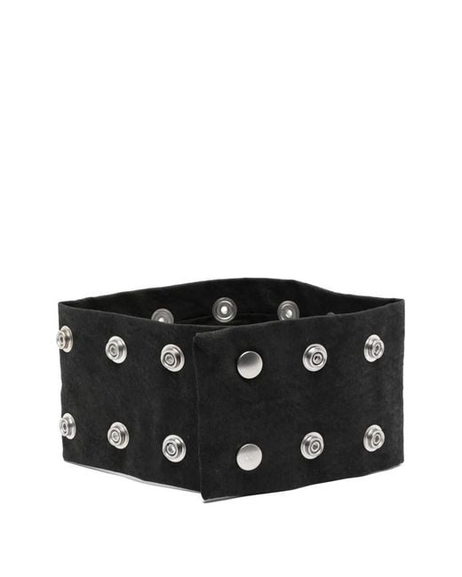Rick Owens Black Press-Stud Necklaces