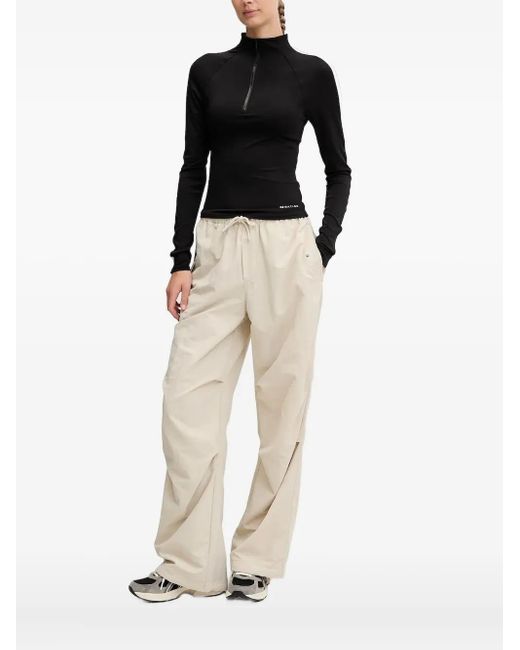 T-Shirt Con Mezza Zip di P.E Nation in Natural