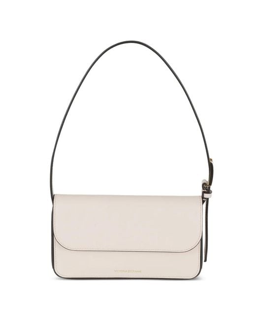 Victoria Beckham White Mini Sac À Main Dorian À Logo