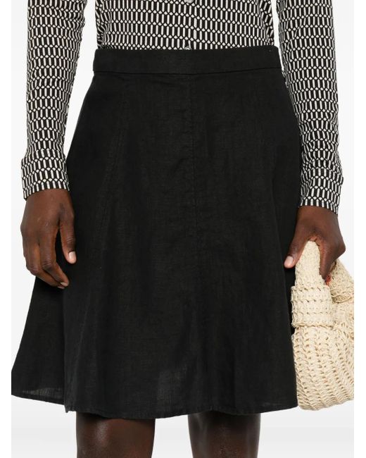 Marc O' Polo Flared Mini-Rok in het Black