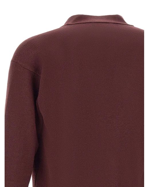 Cárdigan con cuello en V Gran Sasso de hombre de color Purple