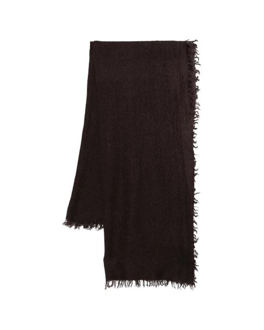 Faliero Sarti Black New Chris Fringed Scarf