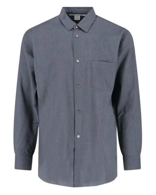 メンズ Comme des Garçons ボタン シャツ Blue