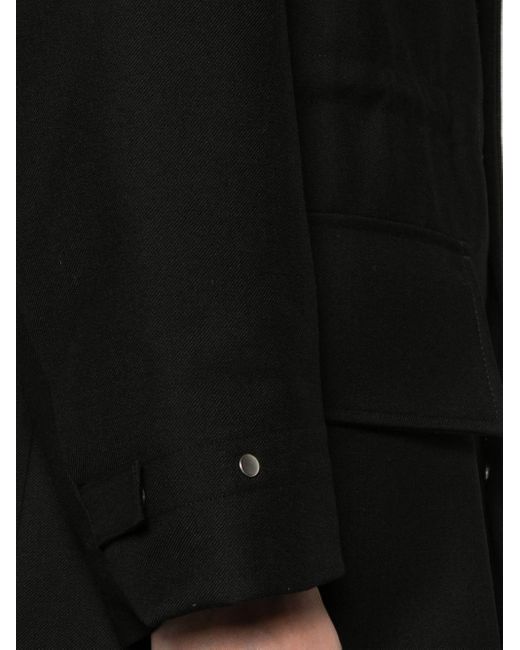 Cappotto imbottito con cappuccio di Sandro in Black da Uomo