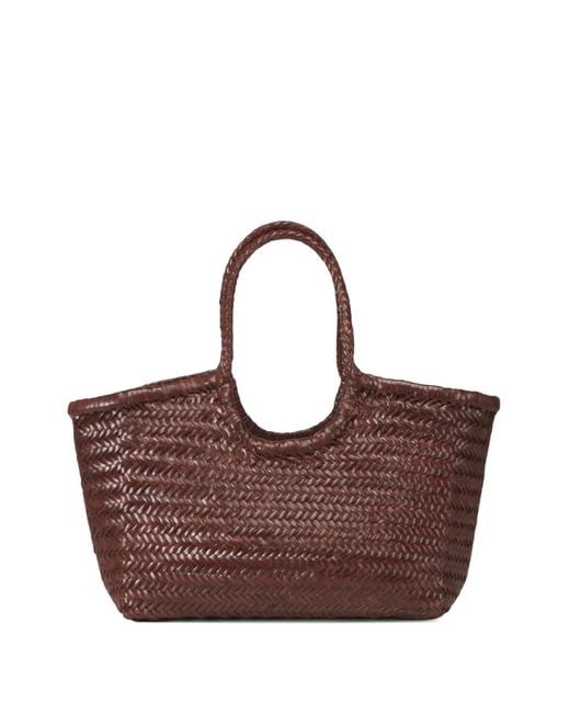 Dragon Diffusion Brown Nantucket Big Handwoven Tote Bag