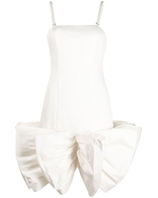 ROTATE BIRGER CHRISTENSEN White Leiza Bow-detail Dress