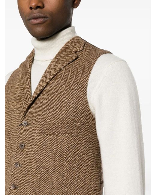 Polo Ralph Lauren Brown Gilet With Logo for men