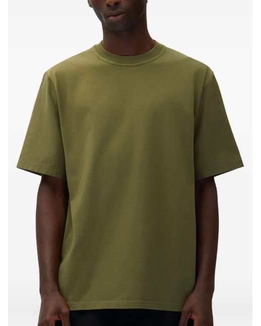 Arte' Green Graphic-Print Cotton T-Shirt for men