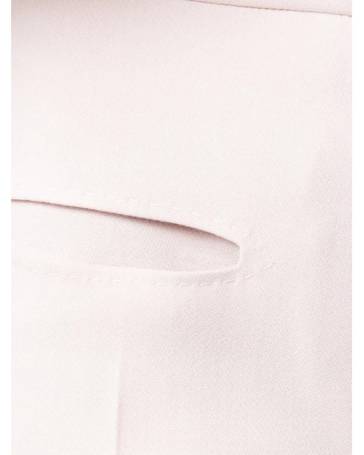 Carven Pink Wide Leg Cropped Pants