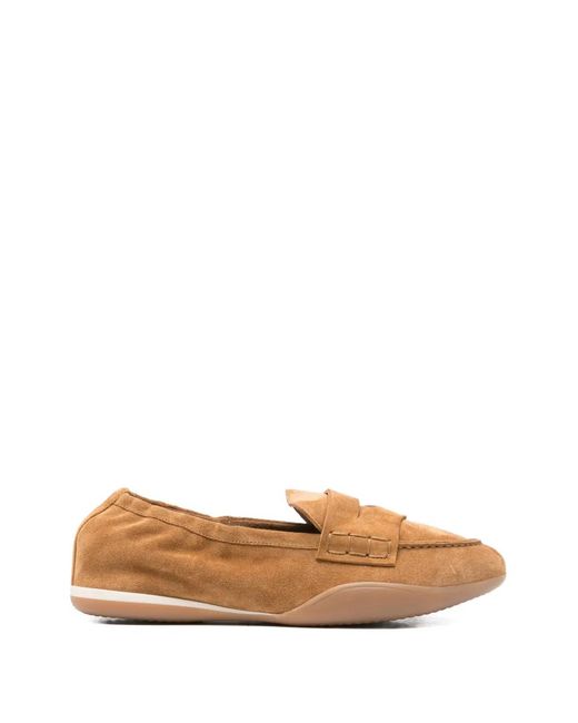 3Juin White Suede Loafers