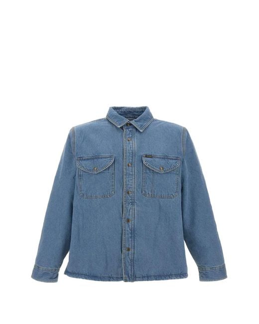 Filson Blue Fleece-Lined Denim Jacket for men