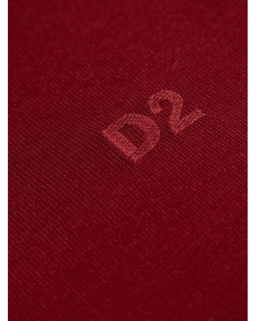 DSquared² Red Virgin Wool Sweater