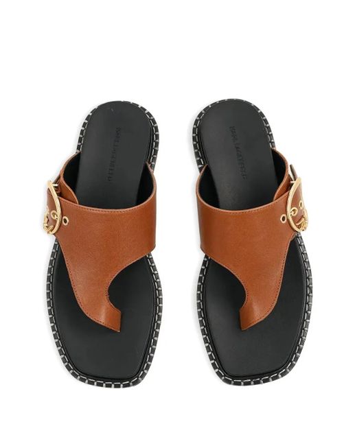 Karl Lagerfeld レザー サンダル Brown