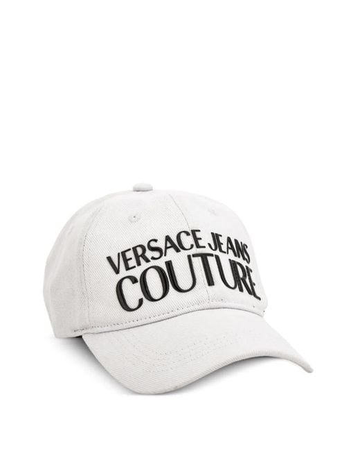 Versace Jeans Couture White Logo Baseball Cap for men