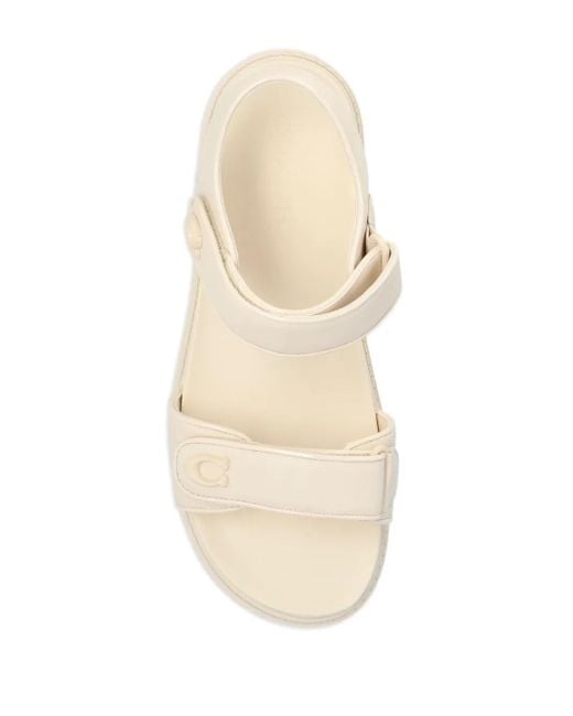 COACH White Flat Sandals
