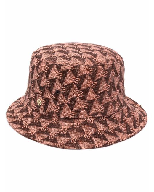 Sandro Pink Logo Monogram Bucket Hat