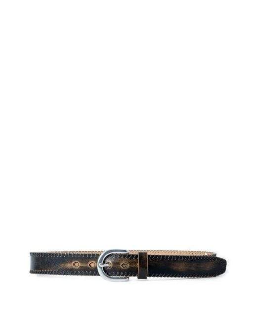 Our Legacy White Leather Belt