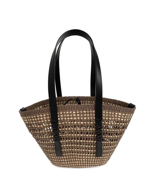 Loewe Black Medium Logo-Detail Shoulder Bag