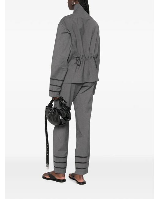Coperni Gray Sleeveless Buttoned Blazer