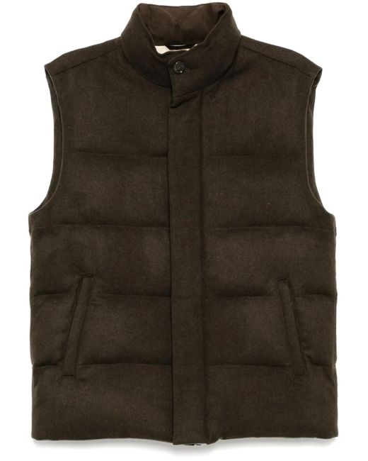 Aurélien Black Wool Body Warmer Jacket for men