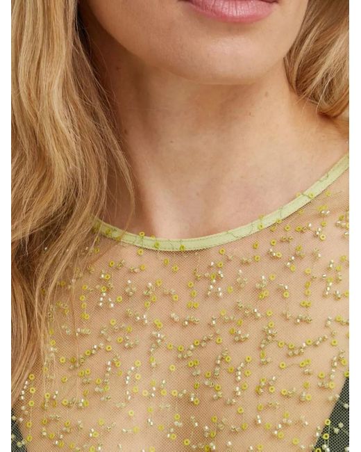 Samsøe & Samsøe Green Bluse Mit Perlen
