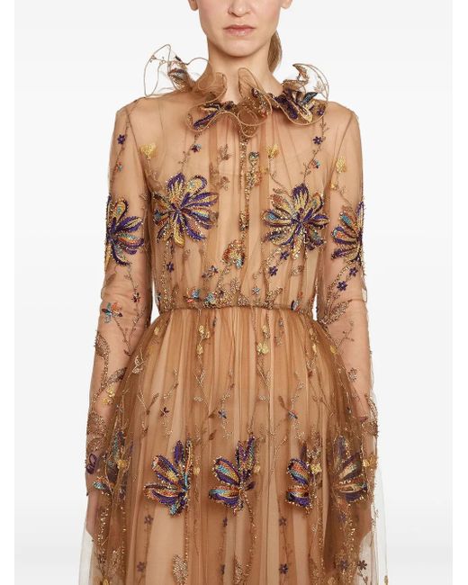 knee length dresses for ladies Giambattista Valli Off-shoulder Flared Midi Dress – Runway Catalog main image 0