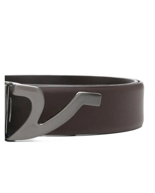 Paul & Shark Gray Leather Belt for men