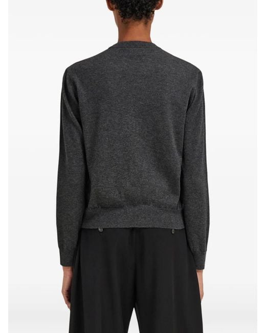 Ferragamo Blue Long Sleeve Knitted Sweater