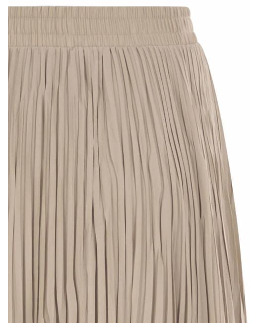 Weekend by Maxmara Natural Pleated Flared Maxi Skirt