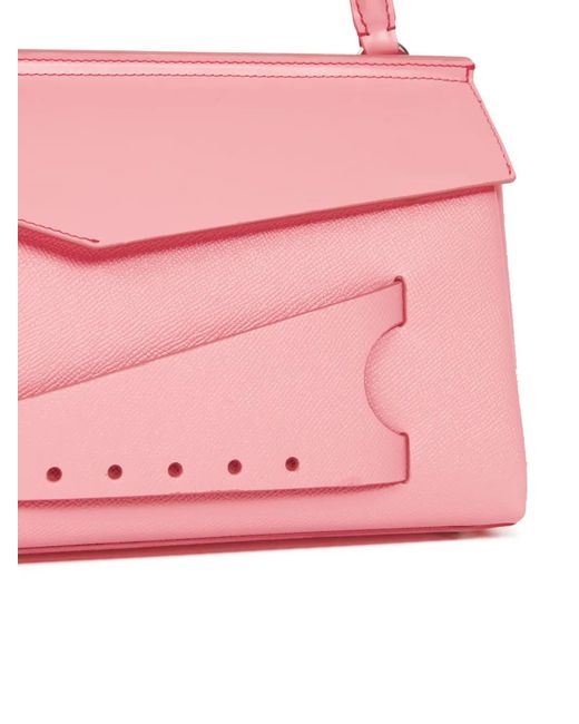 Maison Margiela Pink Snatched Leather Tote Bag for men