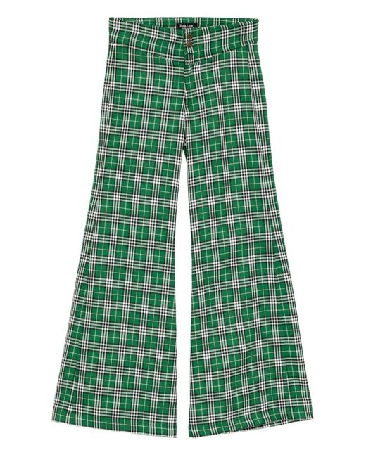 BLAKLACE Green Checkered Trousers
